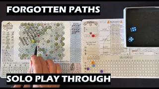 Forgotten Paths solo play through PNP board game