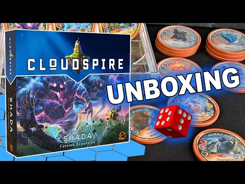 Cloudspire: Shada – Faction Expansion UNBOXING PREVIEW | Strategy Board Game
