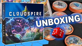 Cloudspire: Shada – Faction Expansion UNBOXING PREVIEW | Strategy Board Game
