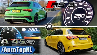 AMG A45 S vs AUDI RS3 | 0-250 ACCELERATION AUTOBAHN POV & SOUND by AutoTopNL