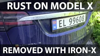 Removing rust from rear liftgate