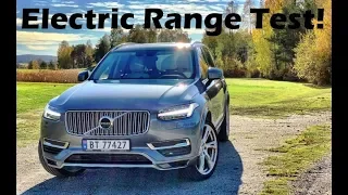 2018 Volvo XC90 T8 Electric Range Test! Can We Go 30 Miles On A Charge?