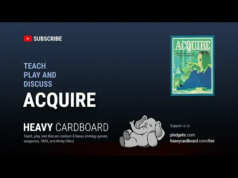 Acquire 4p Teaching, Play-through, & Round table by Heavy Cardboard