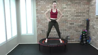 Day 4 preview: Alternate Heel + Rocking Side to Side beginner rebounding workout