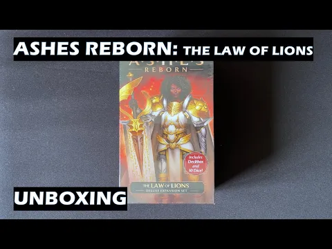 Unboxing Law of Lions Ashes Reborn deluxe expansion set