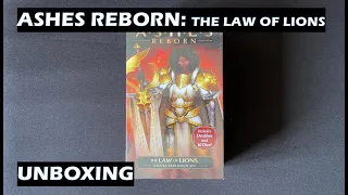 Unboxing Law of Lions Ashes Reborn deluxe expansion set