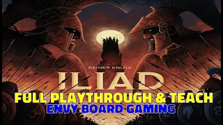 Iliad Board Game Teach & Full Playthrough