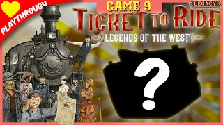 Ticket To Ride: Legends of the West - Game 9 (3 player legacy game live play) from Days Of Wonder