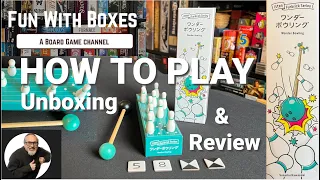 Wonder Bowling Board game | How to Play inc Unboxing & Review | itten Games | Japanese Board Games