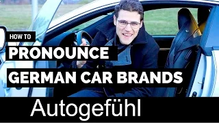 How to pronounce German car brands original name pronunciation BMW, Mercedes, AMG, Porsche & more