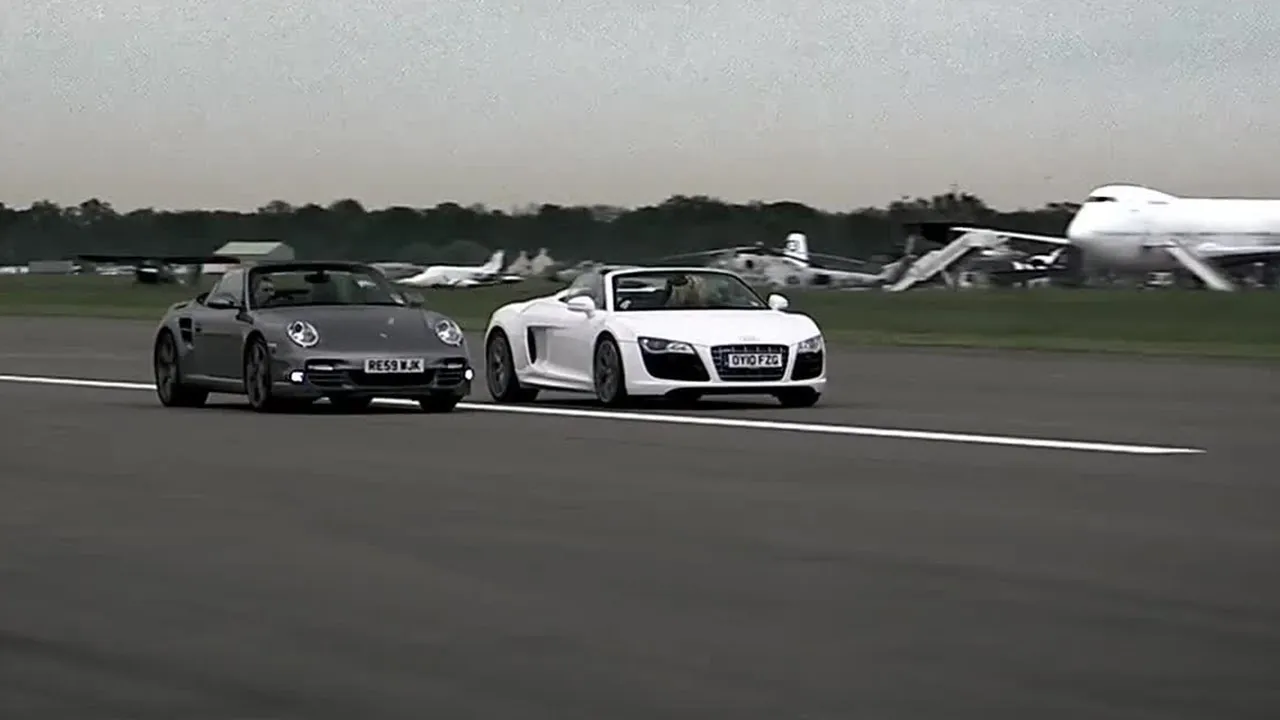 Audi R8 vs Porsche 997 | Top Gear