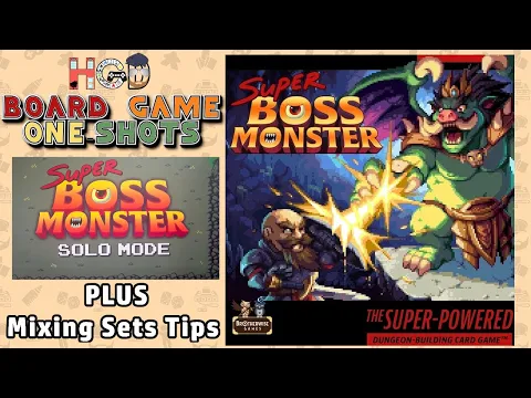 Super Boss Monster Solo Mode Plus Tips to Mixing Sets | Board Game One-Shot