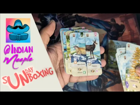 Unboxing Forrest Shuffle: Alpine (English) by Indian Meeple