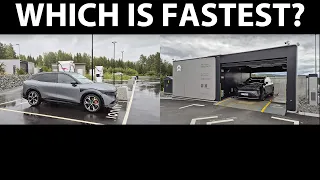 Zeekr 7X 100 kWh charging on 500 kW vs Nio EL8 battery swap comparison
