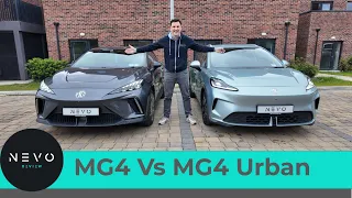 MG4 vs MG4 Urban