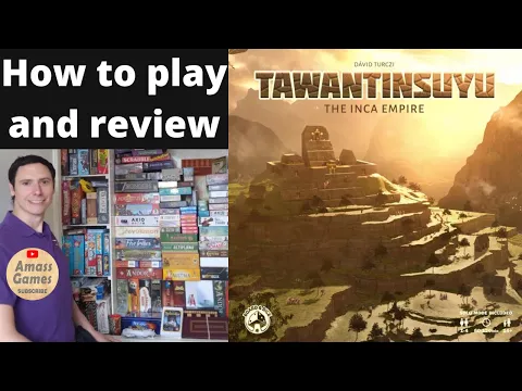 Tawantinsuyu how to setup play and review heavy euro board game AmassGames 4k #games #boardgame