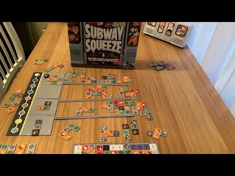 Subway Squeeze. Cram commuters into trains (politely of course!). Polyomino Game for 2-4