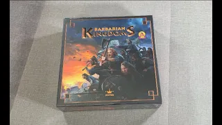 The Discriminating Gamer: Barbarian Kingdoms unboxing with Ray