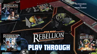 Star Wars Rebellion & Fan Expansions Galactic Struggle, Power of the Will, and Dawn of the Rebels