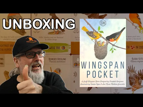 Unboxing Wingspan Pocket | Designed by Elizabeth Hargrave and Published by Stonemaier Games