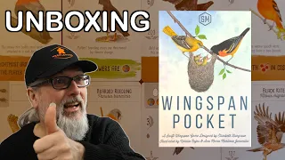 Unboxing Wingspan Pocket | Designed by Elizabeth Hargrave and Published by Stonemaier Games