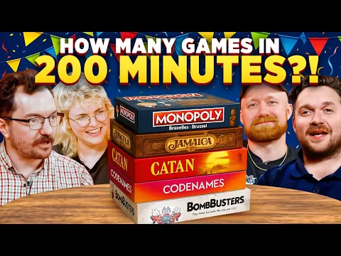 How Many Games Can We Play In 200 Minutes?! | Board Game Club 200th Episode Special
