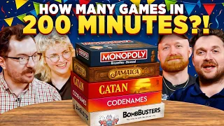 How Many Games Can We Play In 200 Minutes?! | Board Game Club 200th Episode Special