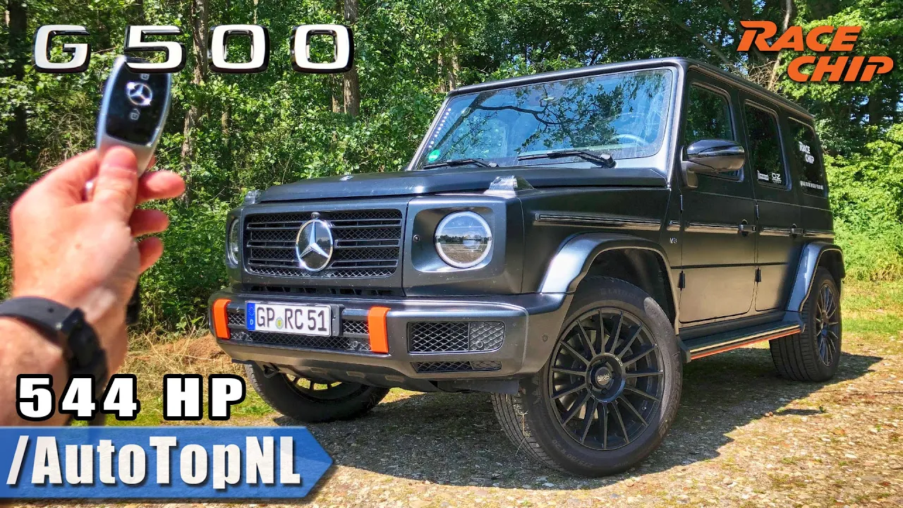 Mercedes Benz G Class G500 RaceChip 544HP REVIEW POV Test Drive on AUTOBAHN & ROAD by AutoTopNL