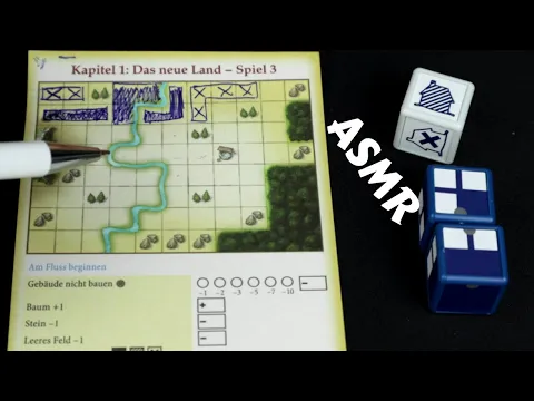 ASMR Solo Board Game Playthrough - MY CITY roll and write (Whispering) Chapter 1 Game 3/3