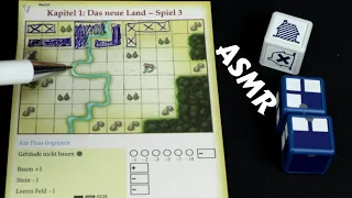 ASMR Solo Board Game Playthrough - MY CITY roll and write (Whispering) Chapter 1 Game 3/3
