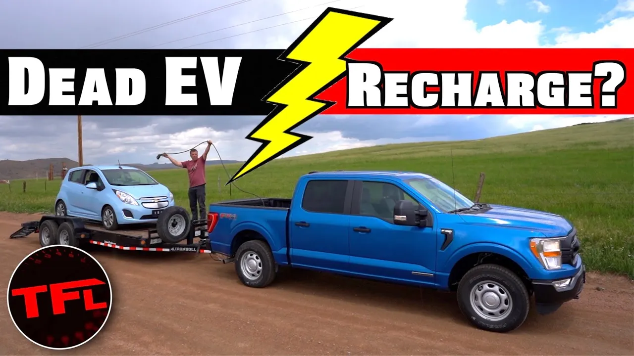 EV RESCUE: Can The 2021 Ford F-150 PowerBoost Hybrid Charge An Electric Car?
