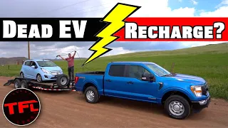 EV RESCUE: Can The 2021 Ford F-150 PowerBoost Hybrid Charge An Electric Car?
