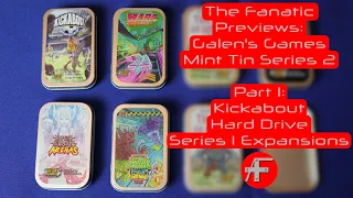 AtF Previews: Galen's Games Mint Tin Series 2 Part 1: Kickabout, Hard Drive, and Series 1 Expansions