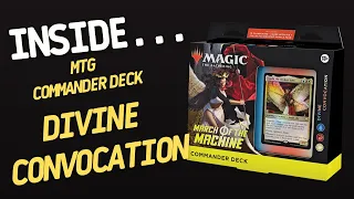 Inside…March of the Machine Commander Deck: DIVINE CONVOCATION Magic The Gathering (4K60fps)