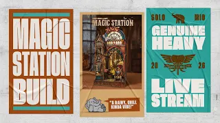Magic (Train) Station Build (Part 1) - Chill on a rainy day w/Heavy Cardboard