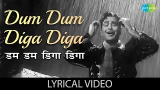 Dum Dum Diga Diga with lyrics | डम डम डिगा डिगा गाने के बोल | Chhalia | Mukesh | Raj Kapoor | Nootan