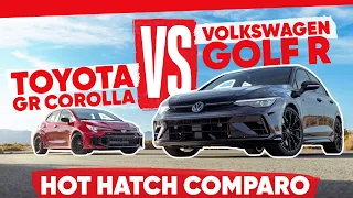 Hot Hatch Comparo! 2025 Toyota GR Corolla vs 2025 Volkswagen Golf R