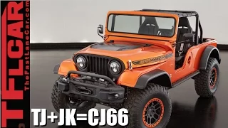 What Happens When You Mashup a Jeep Wrangler JK + TJ + CJ? Answer: Jeep CJ66 SEMA Concept