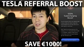 500 % boost on Tesla referral program