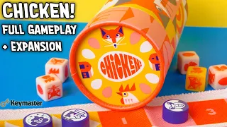 CHICKEN! Gameplay + Expansion w/Jen from Keymaster Games (3-Player Gameplay)