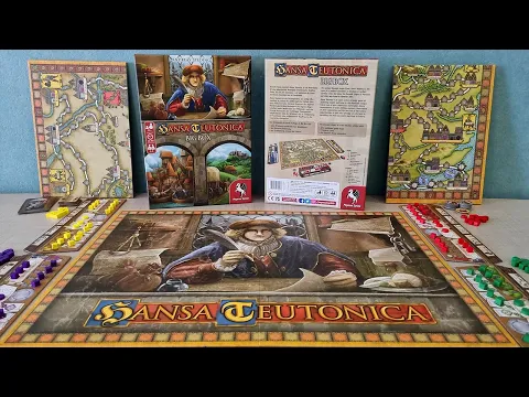 Hansa Teutonica: Big Box - Kutu Oyunu Açılımı Falan - ASMR Board Game Unboxing