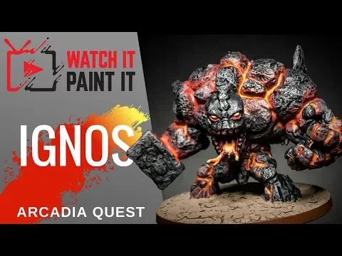 Arcadia Quest - Painting Ignos (How to Paint Lava)