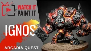 Arcadia Quest - Painting Ignos (How to Paint Lava)