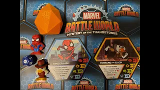Marvel Battleworld Mystery of the Thanostones Play Session Spider-Man and Howard the Duck
