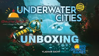 A look inside the box for Underwater Cities from Rio Grande Games