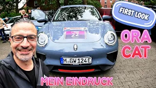 Das China Elektroauto Ora Cat. Unser Erster Eindruck mit Infos. E Cannonball 2022.