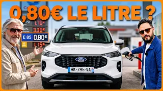 LE PLEIN À MOITIÉ PRIX ! POSSIBLE ? On a testé le Kuga E85 Hybride