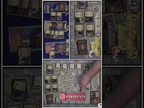 Lords of Waterdeep Board Game Gameplay | Board Game In A Minute #shorts