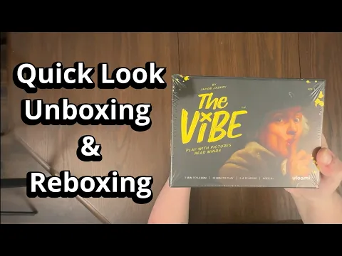 The Vibe - Party Game - Quick Look Unboxing & Reboxing - What's in the Box?