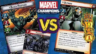 Black Panther vs Ultron (Expert) with Infinity Gauntlet | Marvel Champions Playthrough